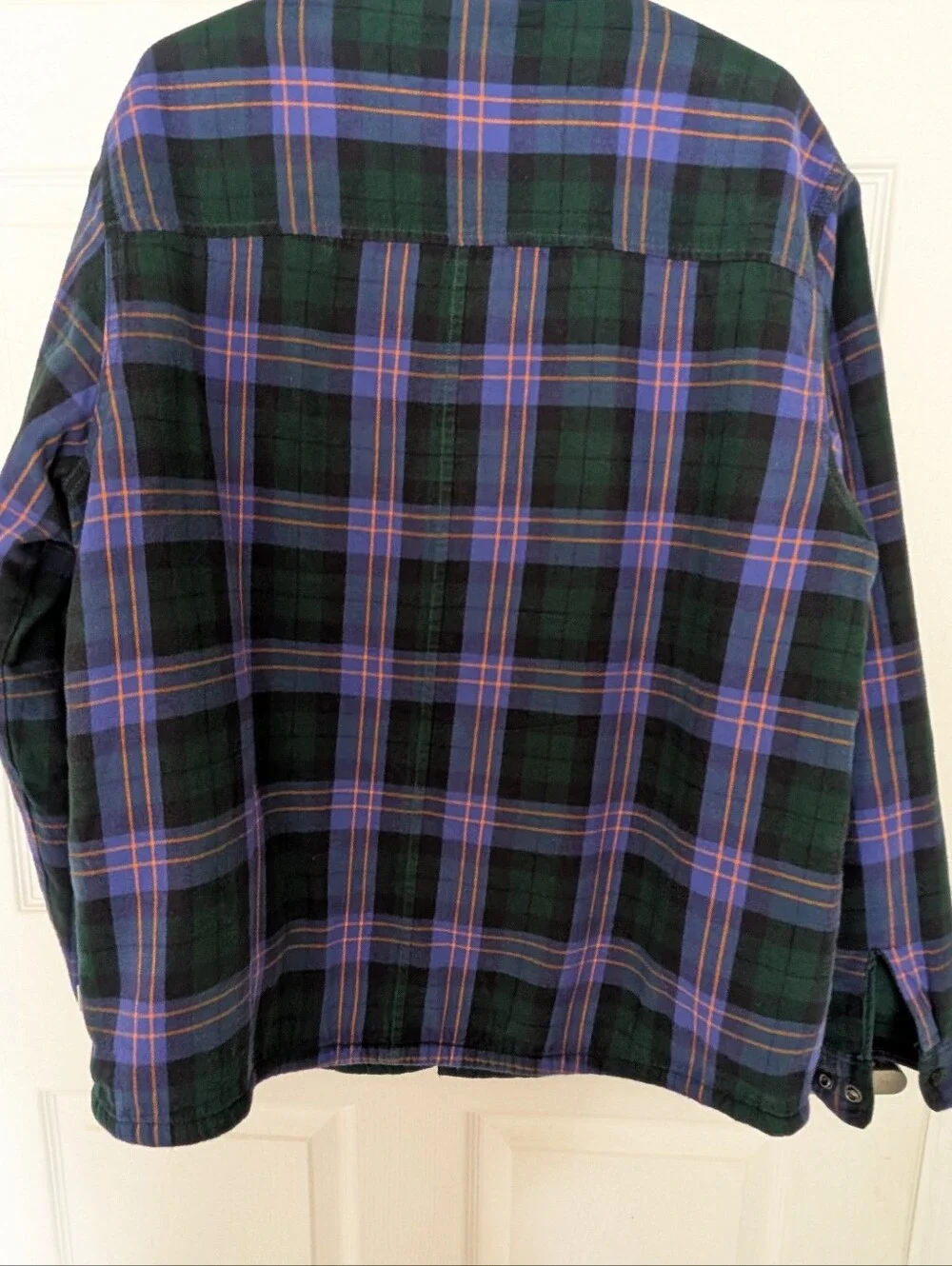 The North Face Men’s Campshire Sherpa Shirt/jacket PLAID GREEN/PURPLE XL